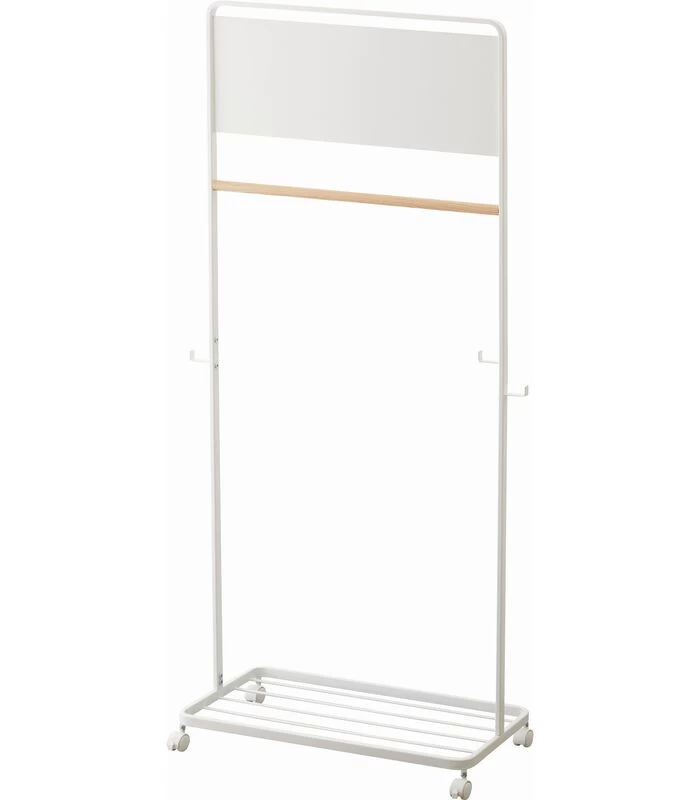 Yamazaki Kids Coat Rack With Panel - Tower - White 3 Yamazaki Kids Coat Rack With Panel - Tower - White