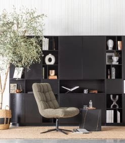 Exclusive Finca Opbergkast Rond Links - Zwart - 210x78x40 -Meubilair Verkoop ccce313fcec94bddbee0705f9329db89