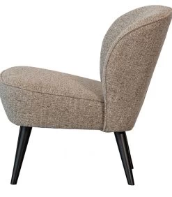 WOOOD Fauteuil Sara - Polyester - Naturel - 71x59x70 -Meubilair Verkoop cf9368427f2c4f219f4b4a9050ed5ae6