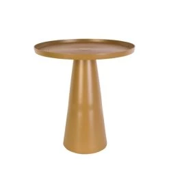 Leitmotiv Bijzettafel Force - Medium - Aluminium Mosterdgeel - Ø40x43cm