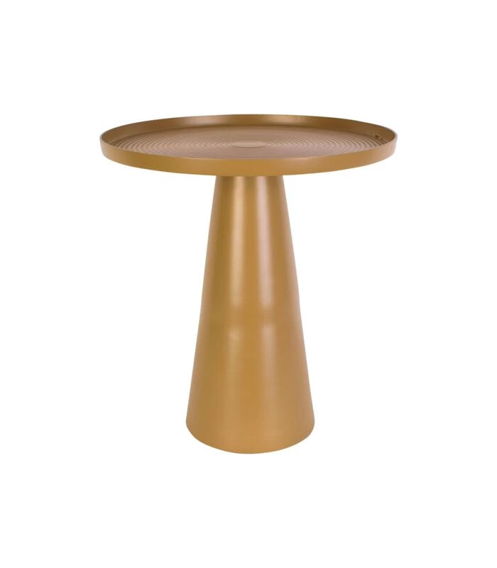 Leitmotiv Bijzettafel Force - Medium - Aluminium Mosterdgeel - Ø40x43cm 3 Leitmotiv Bijzettafel Force - Medium - Aluminium Mosterdgeel - Ø40x43cm