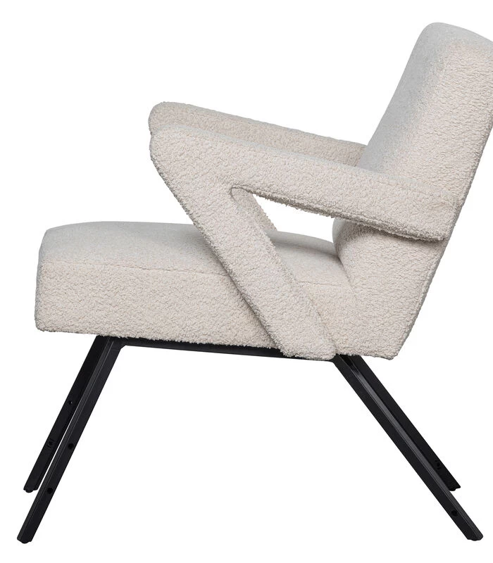 WOOOD Fauteuil Clark - Bouclé - Naturel - 83x60x80 6 WOOOD Fauteuil Clark - Bouclé - Naturel - 83x60x80 - Afbeelding 4