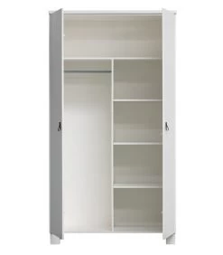 WOOOD Ties Kast - Grenen - Wit - 202x111x55 -Meubilair Verkoop d0f44545a9e046de9c3b3064b90a06f1