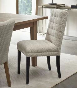 Eetkamerstoel - Clement - Wit - Polyester, Acryl, Rubberhout - 47.0x80.0x105.0 Cm -Meubilair Verkoop d1a68ab062ba4b90acbb258bf44ff08f