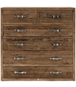 Ladekast Hout - Connaught Chest Of Drawers XL - Bruin