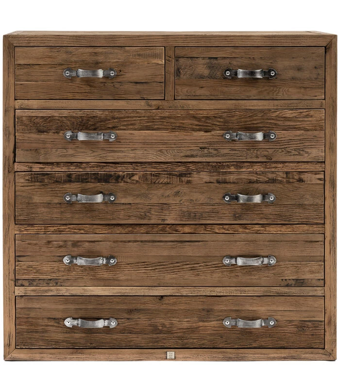Ladekast Hout - Connaught Chest Of Drawers XL - Bruin 2 Ladekast Hout - Connaught Chest Of Drawers XL - Bruin