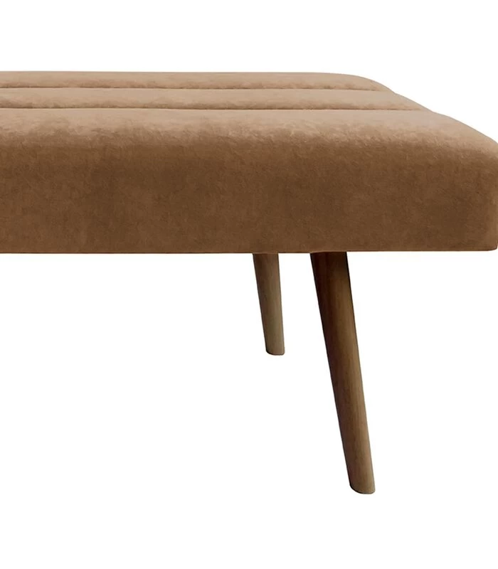 Leitmotiv Bank Explicit - Suede Look Chocolade Bruin - 121x41x43cm 5 Leitmotiv Bank Explicit - Suede Look Chocolade Bruin - 121x41x43cm - Afbeelding 3