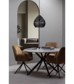 WOOOD Amber Eetkamerstoel - Fluweel - Karamel - Set Van 2 -Meubilair Verkoop d650387a116543609b2fc670b2eb0a11