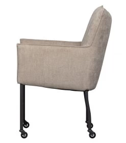 Ezra Eetkamerstoel - Polyester - Zand - 94x56x64 -Meubilair Verkoop d68511d4461e4bb38679fa81d99b5181