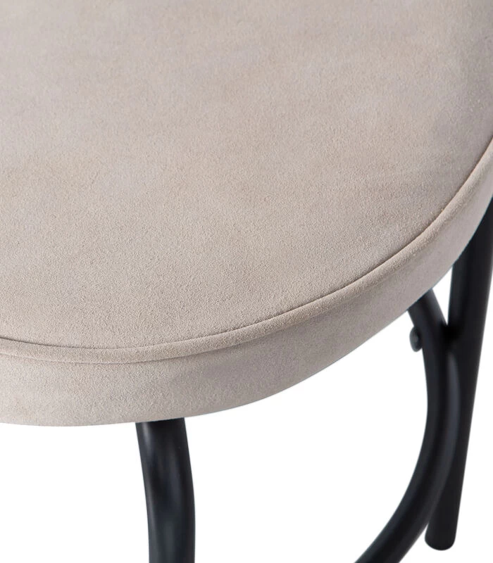 Exclusive Tris Kruk - Leer - Zwart/ Zand - 45x38x38 6 Exclusive Tris Kruk - Leer - Zwart/ Zand - 45x38x38 - Afbeelding 4