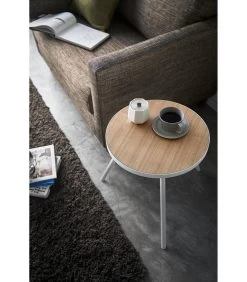 Yamazaki Round Side Table - Tower - White -Meubilair Verkoop d961341590df40379311ae199e7a5cfd