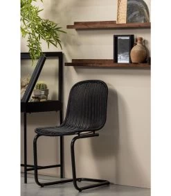 WOOOD Buisframe Tuinstoel Willem - Polyester - Zwart - Set Van 2 -Meubilair Verkoop d9cfc4e827df471faf898ac71d93254b