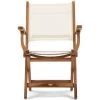 Tuinstoel Met Armleuning Gili Outdoor Dining Armchair - Teakout - Wit