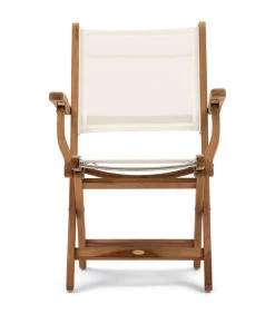 Tuinstoel Met Armleuning Gili Outdoor Dining Armchair - Teakout - Wit