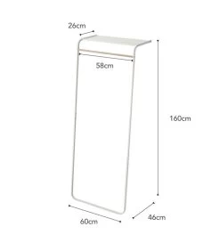 Yamazaki Shelf Coat Hanger - White -Meubilair Verkoop db3e0e797d4d46be9edd82f5cbffc18f
