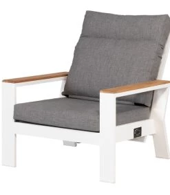 Verstelbare Tuinstoel Buiten - Aluminium - Wit - 93x82x84 7 Verstelbare Tuinstoel Buiten - Aluminium - Wit - 93x82x84 -Meubilair Verkoop dbad259818704484bff56645105377a2