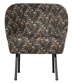 BePureHome Vogue Fauteuil - Velvet - Aquarel Flower - 69x57x70
