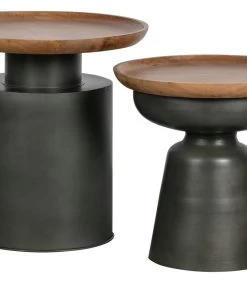 Exclusive Dana Bijzettafel - Hout/Metaal - Zwart - 47x48x48 -Meubilair Verkoop dcb52b8d9caf4f9d8a774af8b3b9e701