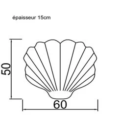 Buitenkussen Schelpvorm Raffia-effect -Meubilair Verkoop ddcc2456e6674a5e972f93d167e96e33