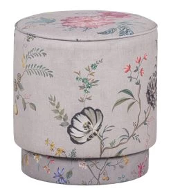 Pip Studio Poef Fleur Grandeur Medium - Khaki - 45x40x40 -Meubilair Verkoop e11c00ed084f4f3cad531558200fa857