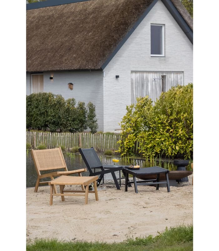 WOOOD Puk Fauteuil - Aluminium - Naturel - Set Van 2 5 WOOOD Puk Fauteuil - Aluminium - Naturel - Set Van 2 - Afbeelding 3