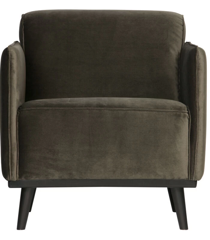 BePureHome Statement Fauteuil Met Arm - Velvet - Warm Groen - 77x72x93 3 BePureHome Statement Fauteuil Met Arm - Velvet - Warm Groen - 77x72x93