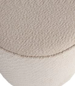 WOOOD Sara Poef Hoog - Boucle - Creme - 46x46x46 -Meubilair Verkoop e5a38605dfea45b294c419f23f29f3fb