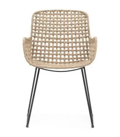 Tuinstoel Met Armleuning - Jakarta Outdoor Dining Armchair - Bruin