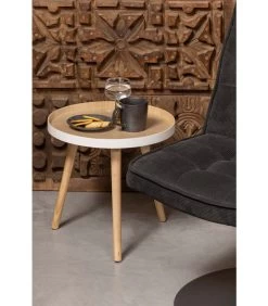 WOOOD Sasha Bijzettafel - MDF - Naturel - 41x41x40.5 -Meubilair Verkoop ea9d515dae0d430d848c48cbe009d326