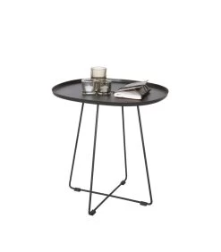 WOOOD Bijzettafel Buiten Otis - Metaal - Black - 50x43x51 -Meubilair Verkoop eb1c5985caab419c95af7c7fc466fee6