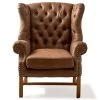 Franklin Park Wing Chair Pel Coffee -Meubilair Verkoop ed975c9d2f5b4bca8eb1cd3f6f52f388