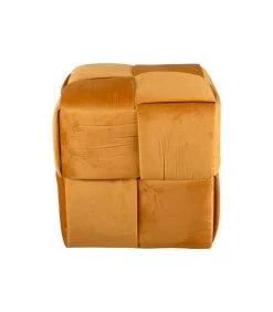 Leitmotiv Poef Weaved - Okergeel - 39x39x38cm -Meubilair Verkoop ee8e0e2afb7b48519c1080be924ccbe0