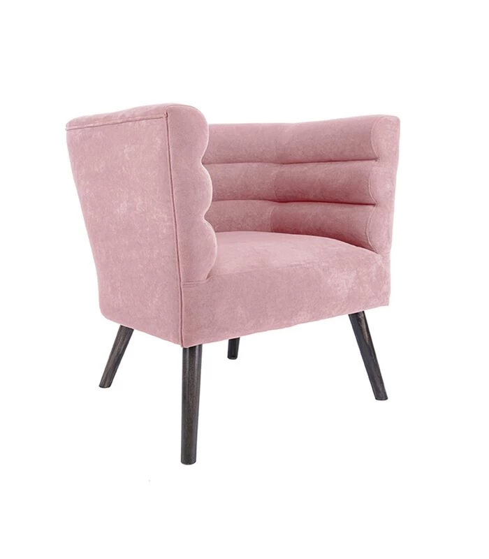 Leitmotiv Stoel Explicit - Suede Look Roze - 74x71x74cm 3 Leitmotiv Stoel Explicit - Suede Look Roze - 74x71x74cm