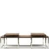 Salontafel Hout - Bushwick Table - Set Van 3 Stuks - Zilver -Meubilair Verkoop effaa84c12f94f89a4b3163fd2396843