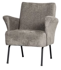 BePureHome Muse Fauteuil - Polyester - Taupe - 77x73x70