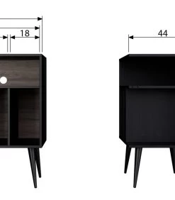 Exclusive James Kastje - Grenen - Zwart/Noten - 83x60x44 -Meubilair Verkoop f0d2eb0f263a4fbeb8b69a20e0e48c93