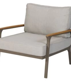 Loungestoel Tuin Orlando - Aluminium - Champagne - 82x89x75