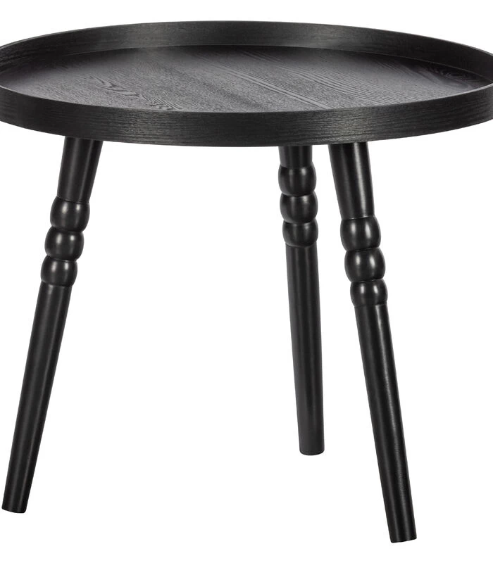 Exclusive Ponto Bijzettafel - Hout - Zwart - 45x55x55 4 Exclusive Ponto Bijzettafel - Hout - Zwart - 45x55x55 - Afbeelding 2