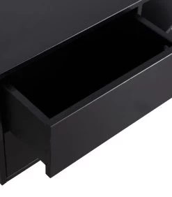 Exclusive Finca Tv Meubel Rond Rechts - Zwart - 40x78x40 -Meubilair Verkoop f26df25721c24e329a037ea7e0c721f0