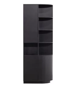 Exclusive Finca Opbergkast Rond Rechts - Zwart - 210x78x40