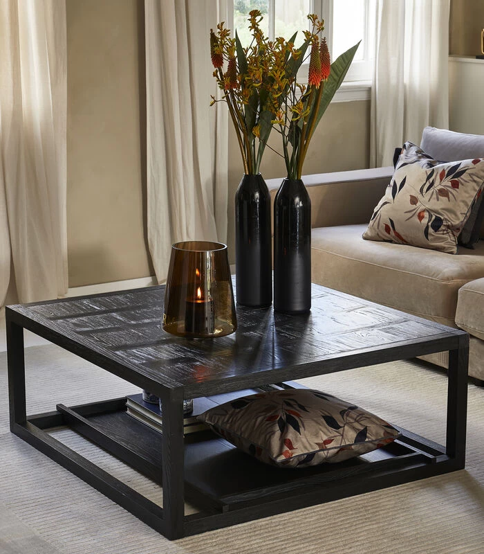 Salontafel Colombe 110x110 - Zwart 4 Salontafel Colombe 110x110 - Zwart - Afbeelding 2