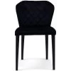 Eetstoel Isabelle Dining Chair Vel IIIIndigo - Polyester, Rubberhout - (LxBxH) 64.0x54.5x86.5 Cm