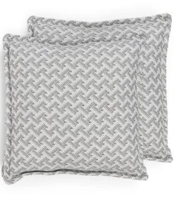 Bellagio Outdoor Box Cushion 50x50 Set Of 2,chanvre Hortus,savanne