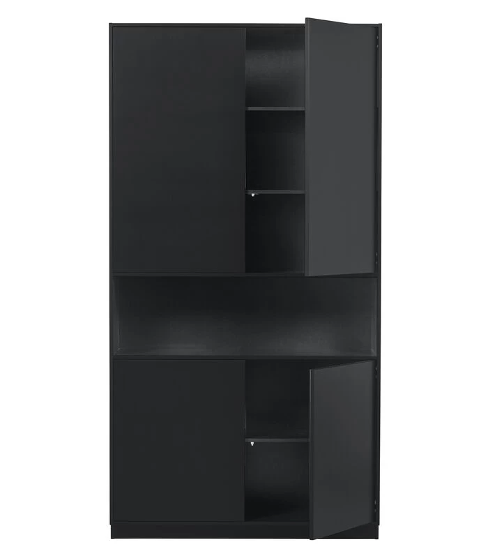 Exclusive Finca Opbergkast - Zwart - 210x110x40 6 Exclusive Finca Opbergkast - Zwart - 210x110x40 - Afbeelding 4