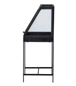 Dido Glazen Kastje - Hout - Zwart - 109x65x45 -Meubilair Verkoop fd8b1f95358d4d8d83e0b4d5e89f7fb6