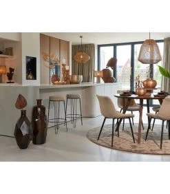 Eettafel Quenza - Hout - Ø120cm -Meubilair Verkoop fe303e8fcb2840be8229befdbbd31de1