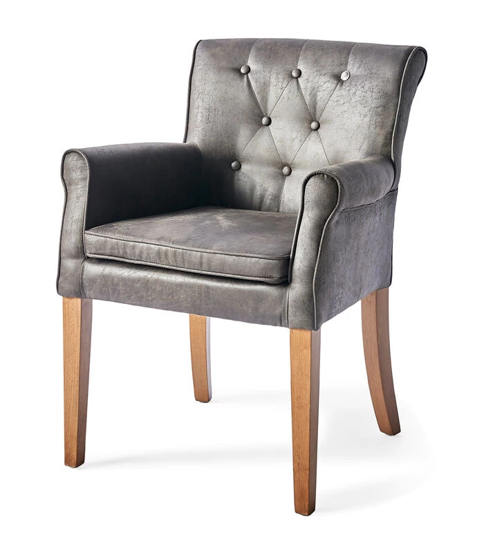 Eetkamerstoel Met Armleuning - La Scala Dining Armchair - Bruin 4 Eetkamerstoel Met Armleuning - La Scala Dining Armchair - Bruin - Afbeelding 2