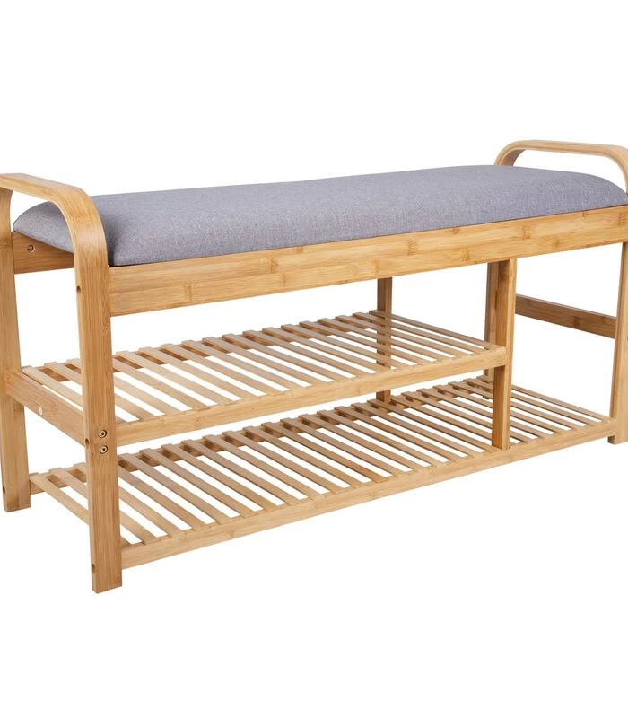 Leitmotiv Bank Arch - Bruin - 100x33x50 Cm 5 Leitmotiv Bank Arch - Bruin - 100x33x50 Cm - Afbeelding 3